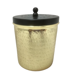 Pot de bougie fini argent antique de support votif en verre décoratif de conception unique pour le salon fait à la main personnalisé - Product Image 6