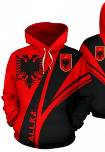 เสื้อฮู้ดถักสำหรับผู้ชาย VARSITY SPORTS GEAR ลายการ์ตูนพิมพ์ดิจิทัล ผ้าโพลีเอสเตอร์ 100% กันลม ทรงปกติ - Product Image 4