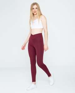 Custom Mid Elastic Waist Solid Yoga <b>Leggings</b> Breathable Spandex/Nylon Eco-Friendly Tummy <b>Control</b> Women's <b>Leggings</b> - Product Image 4