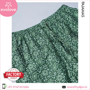 100% coton dames pyjamas pleine longueur vêtements de nuit en différentes tailles largement vendu été maison porter - Product Image 6