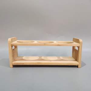 Estantes de especias Tarro de especias de madera Soporte para condimentos Organizador Estante de almacenamiento de especias para despensa de cocina y Mostrador de gabinete - Product Image 3