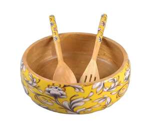 Saladier époxy en bois et résine de qualité supérieure Pièce de service décorative unique pour la fête au restaurant à domicile - Product Image 3