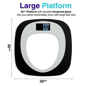 Báscula de Baño Digital Inteligente Hoffen HO-29, de Vidrio Templado, con Cuatro Puntos de Medición, Capacidad de 180 kg, Inalámbrica - Product Image 3