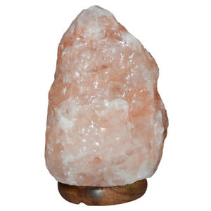 Vente chaude Lampe Au Sel Naturel De L'Himalaya En Gros Base En Bois pour La Décoration De La Chambre Sculpté À La Main Pure Rock Lampes Au Sel Rougeoyant - Product Image 1
