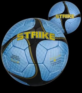 Ballon de football d'entraînement de match jaune néon bleu blanc taille cinq Football durable en cuir Pu - Product Image 2