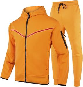 ชุดวอร์มมีฮู้ดสำหรับเล่นกีฬายิมของผู้ชายชุดวอร์มพิมพ์ลายบล็อกสีเปล่าสำหรับฤดูหนาวโลโก้ออกแบบได้ตามต้องการ - Product Image 3