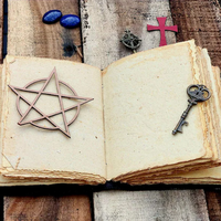 Carnet de notes Triquetra en cuir véritable fait main, livre de sorts classique imprimé, carnet de croquis de voyage pour hommes et femmes, motif cercle, Fête des Mères