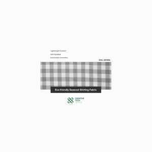 Tela Jersey Ligera de Lana Marina Elegante SWL-5E1835, PET/Poliéster=20/80, para Camisas o Blusas de Moda para Niños - Product Image 1