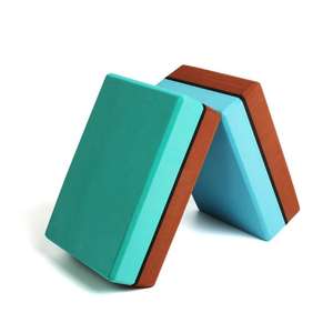 Bloques de Yoga de EVA de Alta Densidad de Dos Colores, Duraderos y Resistentes al Estrés, 200g, para Pilates, Ejercicio, Entrenamiento Físico, Uso Doméstico - Product Image 5