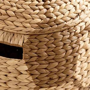 Ball-Shaped Woven Storage <b>Basket</b> with Lid Natural Rattan Organizer in Brown Tones for Home Decor & <b>Laundry</b> Use Made in Vietnam - Product Image 4