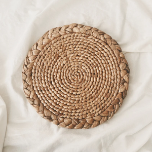 Manteles de jacinto de agua vintage de artesanos vietnamitas, compañeros individuales de mimbre para decoración del hogar, ventas al por mayor - Product Image 2