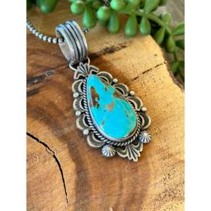 Mike Calladito Kingman Türkis Sterling Silber Anhänger - Product Image 3