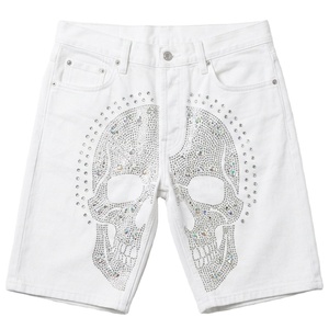 Shorts en jean délavé pour homme, tenue décontractée d'été, matière douce et résistante - Product Image 1