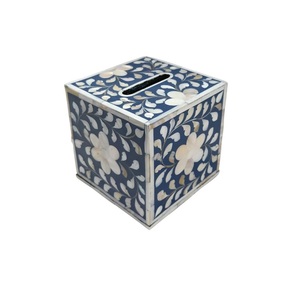 Antique Style Mother of Pearl Inlay <b>Tissue</b> <b>Paper</b> Box Wholesale Decorative Handmade Mother of Pearl <b>Tissue</b> Box for Living Room - Product Image 3