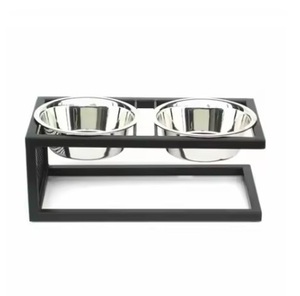 Bol pour animaux de compagnie en acier inoxydable durable, base antidérapante, résistant à la rouille, facile à nettoyer, parfait pour les aliments pour chiens et chats servant l'arrivée chaude - Product Image 3