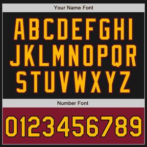 Custom Black Gold-Crimson Bomber Varsity Letterman dos tonos cremallera chaqueta cortavientos Streetwear vintage hombres Varsity Jacket - Product Image 3