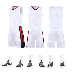 ชุดเสื้อบาสเก็ตบอลสำหรับเยาวชนเครื่องแบบเครื่องแบบดั้งเดิมพร้อมความสามารถในการระบายอากาศ - Product Image 1