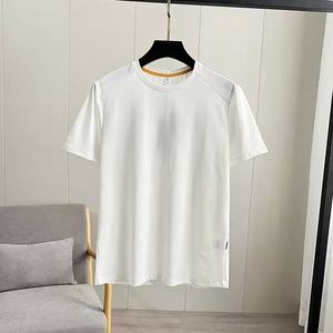 T-shirt décontracté personnalisé à manches courtes 100% polyester pour homme, course à pied, sport, fitness, gym, t-shirt uni - Product Image 4