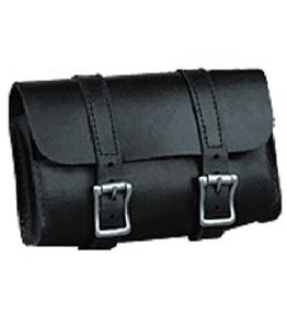 Nouvelle sacoche à outils en cuir pour moto, sacoche latérale et de selle en aluminium noir pour les voyages, complément de style pour moto - Product Image 1