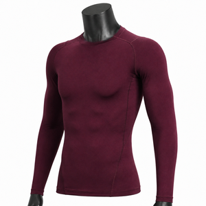 Camiseta de Compresión Ligera de Manga Larga para Gimnasio y Fitness, Ropa Deportiva Ajustada, Venta al Por Mayor OEM - Product Image 3
