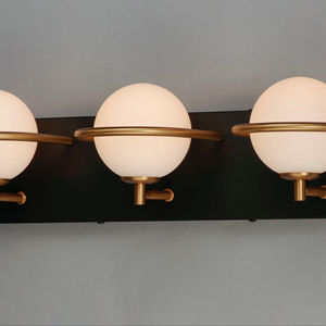 Revolve 3-Light LED Bath Vanity Modern Design with Refined Elegance for <b>Bathroom</b> Middle Lamp Sizes - Product Image 1