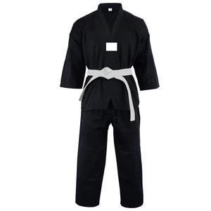 Uniforme de Taekwondo de algodón de alta calidad Ropa de lucha y entrenamiento de color sólido con característica elástica Hecho en estilo de conjuntos - Product Image 1