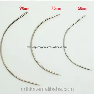 Venta al por mayor de agujas tipo C 70 piezas Juego de alfileres para hacer pelucas T Pins y C Aguja curva Agujas para tejer el cabello Herramientas para hacer pelucas - Product Image 6