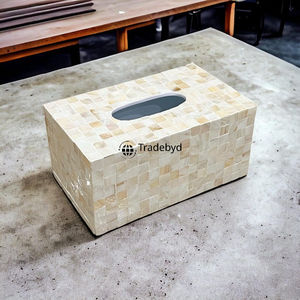 Porta Caja de Pañuelos de Diseño Premium con Incrustaciones de Flores Grabadas, Elegante y Hecho a Mano para Espacios Sofisticados - Tradebyd - Product Image 4