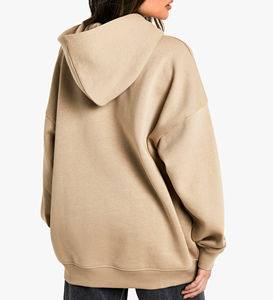 Venta al por mayor de alta calidad de las mujeres sudadera 100% algodón sudaderas con capucha de gran tamaño de las mujeres de moda logotipo impreso personalizado sudaderas con capucha de las mujeres - Product Image 6