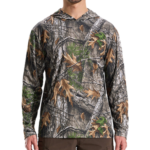 Vêtements de pêche de chasse vêtements de sport chemises à capuche OEM personnalisé nouveauté conception UPF Protection solaire sublimation pêche à capuche - Product Image 1