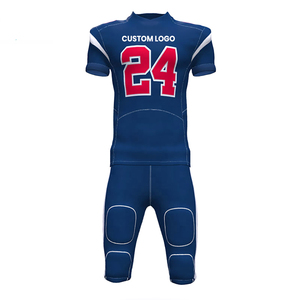 2025 Nueva Venta caliente en blanco fútbol americano entrenamiento Jersey 100% poliéster hombres usan uniformes de fútbol - Product Image 1