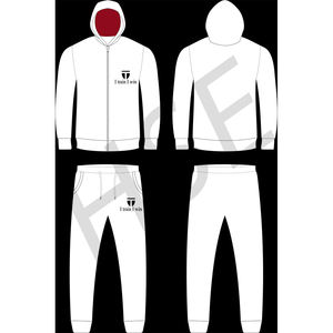 Ensemble survêtement 2 pièces Colorblock Sweat à capuche et jogging athlétique pour homme - Product Image 1