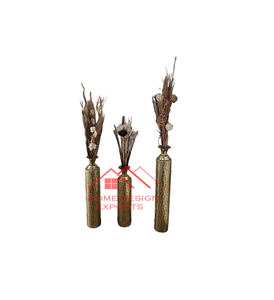 Vase en métal doré martelé au design personnalisé dernier design vase de sol pour mariage fabriqué en aluminium pas cher en gros - Product Image 1