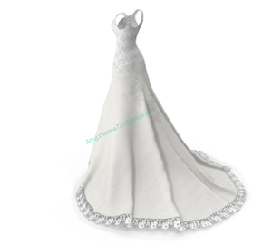 ชุดแต่งงาน/ชุดเจ้าสาว/ชุดแต่งงานวิบวับวิบวับชุดแต่งงานโรแมนติกชุดเจ้าสาวเหนือกาลเวลา - Product Image 3