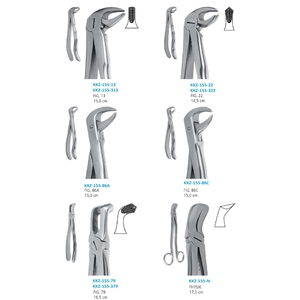 Forceps d'extraction dentaire 23 en corne de vache pour molaires inférieures, instruments chirurgicaux manuels, forceps d'extraction dentaire par - Product Image 2