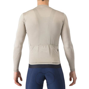 Maillot de cyclisme à manches longues en spandex/polyester imprimé personnalisé, respirant, léger, sans couture, anti-UV, pour hommes et femmes, vente en gros - Product Image 2