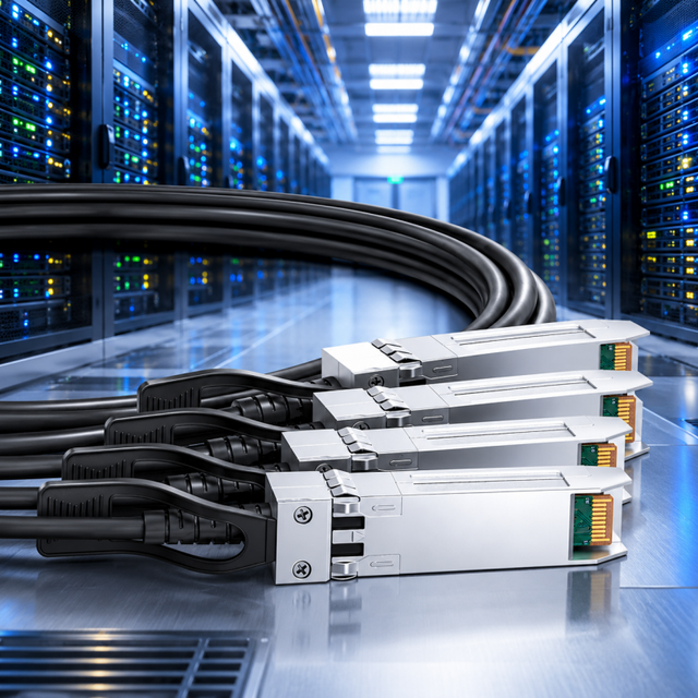 HG Enterprise Network 5G POE Cloud Computing Equipment Interconnection High Quality 100G QSFP28 4x25G SFP28 Breakout DAC Cable