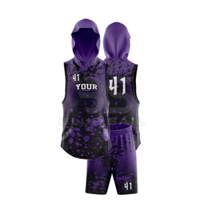 Uniformes 7on7 avec sublimation personnalisée Nouveau style de football en coton Drapeau personnalisé Football 7v7 Maillots à capuche de compression pour les jeunes - Product Image 2