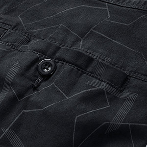 EXPANZA Pantalones Cortos Casuales de Lona para Hombre, Estilo Urbano, Cintura Elástica, Transpirables, Diseño Personalizado, Color Sólido, Calidad OEM - Product Image 3