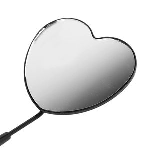 Miroir professionnel en acier inoxydable pour cils, design cœur et papillon, vue claire sans distorsion, pour maquillage et extensions de cils - Product Image 6