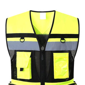 เสื้อกั๊กสะท้อนแสงสะท้อนแสงสะท้อนแสงสะท้อนแสงสะท้อนแสงสำหรับผู้ชายเสื้อกั๊กสำหรับใส่ทำงานกลางแจ้งมีกระเป๋านิรภัย - Product Image 5