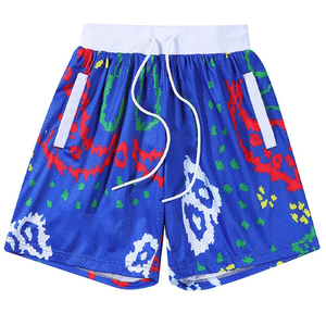 Moda verano diseño de lujo pantalones cortos personalizados gimnasio entrenamiento malla pantalones cortos 5 pulgadas sublimación baloncesto pantalones cortos de los hombres - Product Image 1