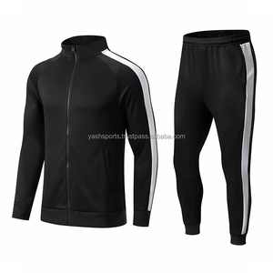 Conjunto Deportivo para Hombre, Talla Grande, 2 Piezas, Chaqueta con Capucha y Cierre Completo, Pantalones Deportivos Ajustados, Transpirables, Ligeros, para Otoño - Product Image 1