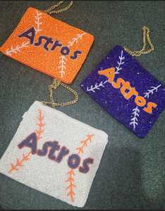 Trendy Game Day Beaded <b>Pouch</b> Evening Bags Hand Embroidered Designer Coin Purse with Zipper Closure Made of Durable Nylon - Product Image 1