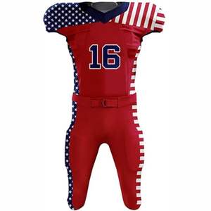 Ready Ship <b>Cheap</b> Stitched Custom Sublimation American <b>Football</b> Jersey High Quality Short Sleeve Plus Size Breathable UV Custom - Product Image 2