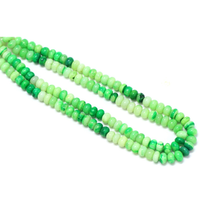 Hermosas cuentas de ópalo verde árbol, lisas, en forma de rondel, de 15 pulgadas, 7-9 mm, cuentas de piedras preciosas de ópalo, cuentas de ópalo de calidad AAA, joyería - Product Image 5