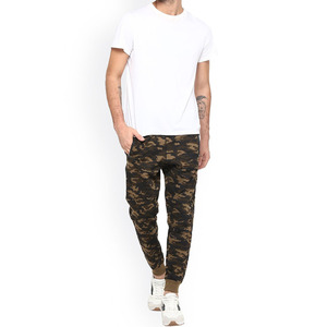 Pantalon de jogging camouflage personnalisé pour homme, coupe ajustée, cordon de serrage, tactique, extérieur, coton, polyester, poche zippée, OEM - Product Image 1