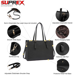 SUPREX Enterprises Custom Womens PU Leather <b>Wristlet</b>/Clutch Bag Large Capacity Office Work Shopping Travel Purse - Product Image 4