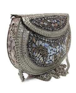 Sac à main pochette bohème vintage en mosaïque avec fleurs de perles, fermeture éclair, imperméable, pour femmes, événements du soir, sac à main tendance - Product Image 3