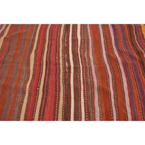 Alfombra tradicional de lana marrón de 4,2x10,7 pies patrón rectangular de pasillo turco hecho a mano con respaldo de látex para sala de estar dormitorio - Product Image 5